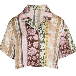 Floral Striped Two-Piece Set